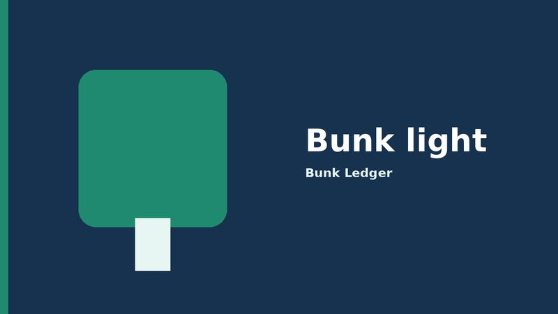 A plain graphic of a bunk light