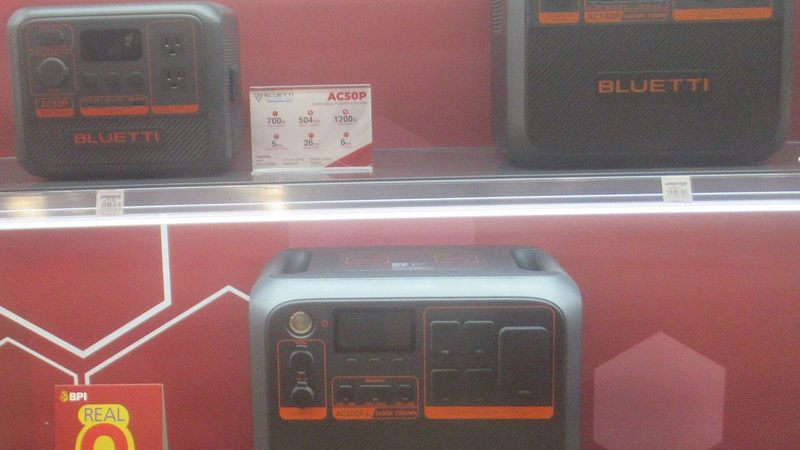 A portable power station, a separate box from the truck's starting bank